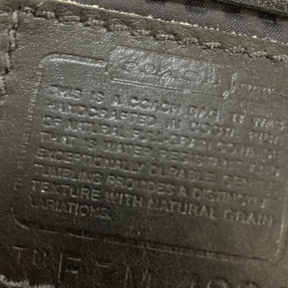 Coach VINTAGE 90’s  Black pebbled  Leather Shoulder Bag No-4924 NO CALLOUTS - Picture 10 of 13